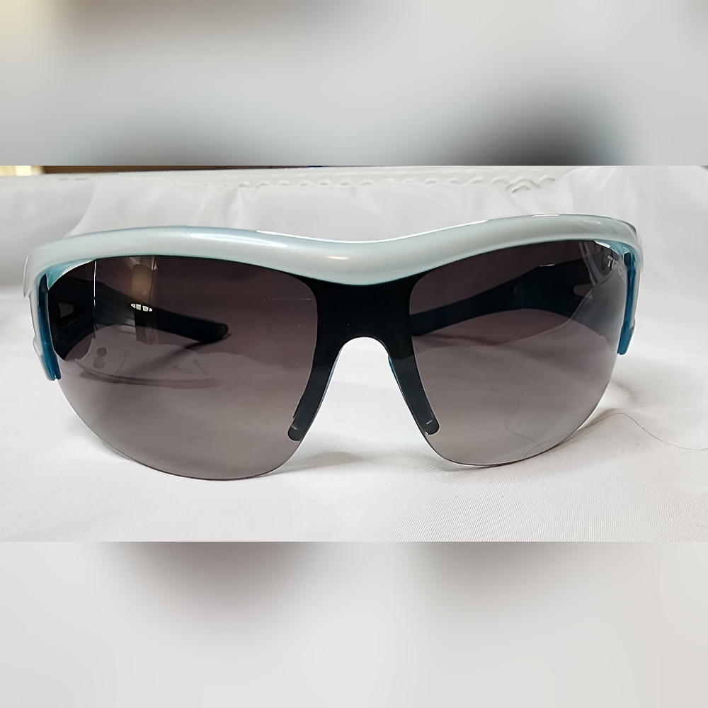 Tifosi Optics - Altar- Gloss White & Teal Sunglasses w/ 2 More Lenses & Case.
